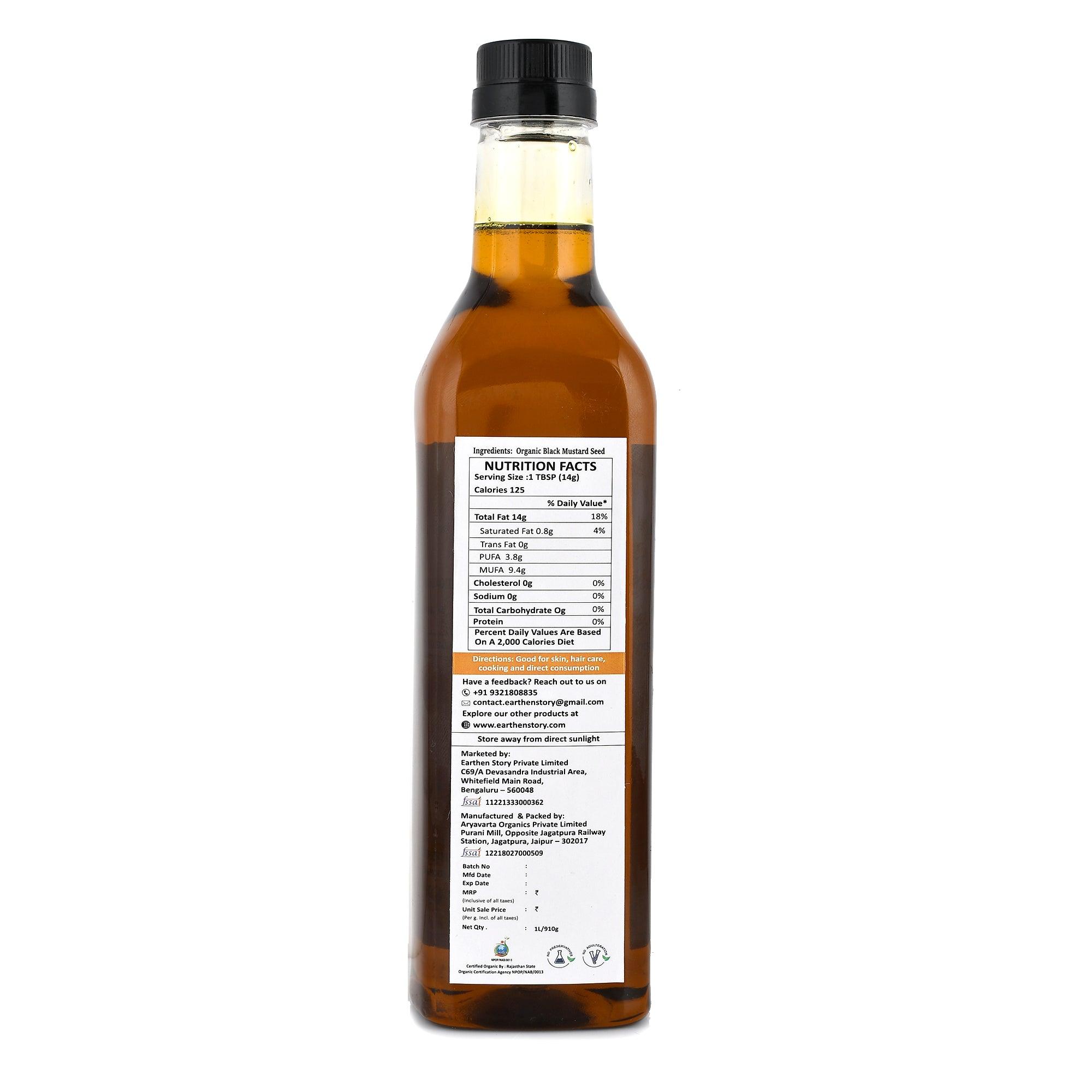 Organic Black Mustard Oil